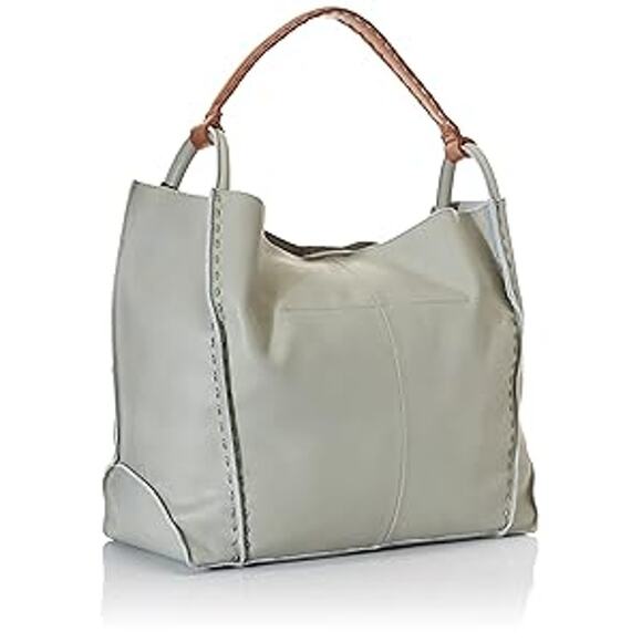NEW The Sak Los Feliz Leather Tote Oversized Meadow Green Boho Hobo - Picture 1 of 12